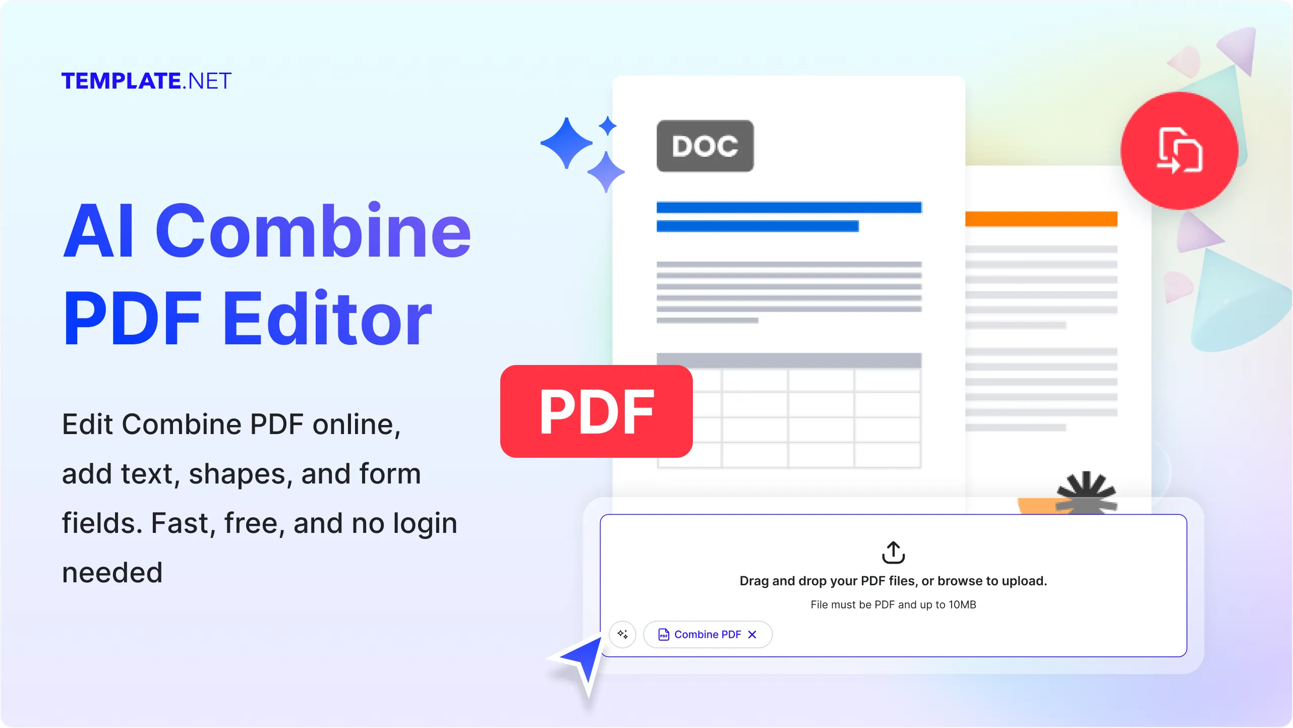 Free AI Combine PDF Editor, Free Online PDF Combiner